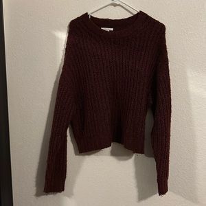 Burgundy sweater